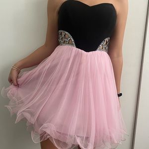 Short poofy event dress